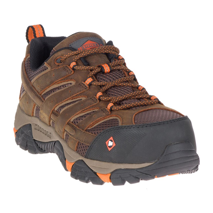 Chaussure de Securite Merrell Moab Vertex Vent Comp Toe Marron Homme | O.O.HMUG